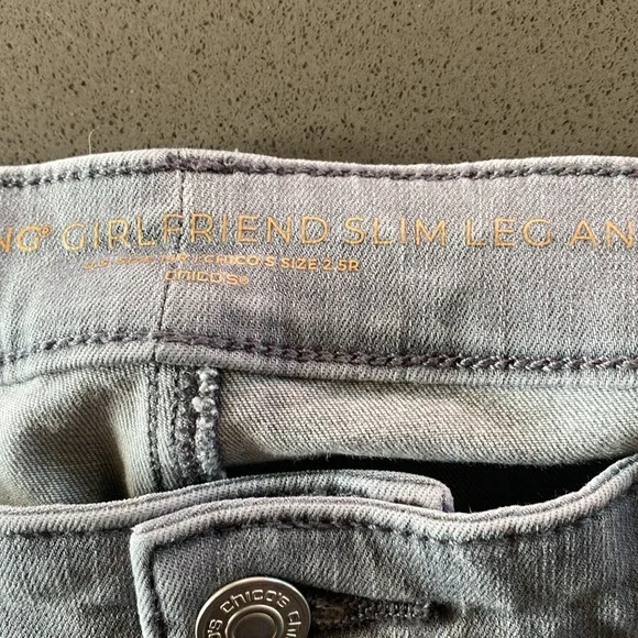 Gray Girlfriend Slim Leg Ankle sz 2.5R - Picture 3 of 5